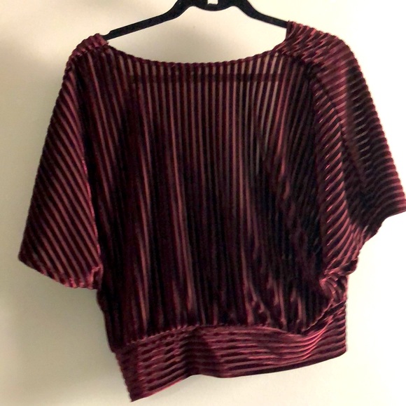 Velvet Wrap Top - Picture 2 of 3